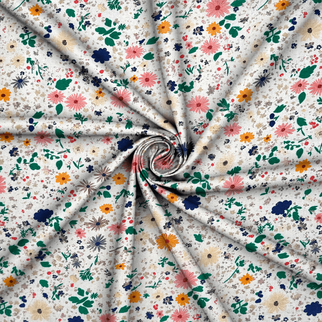 Viscose Printed Challis Des.20 1 - Ragland Fabrics