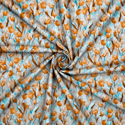 Viscose Printed Challis Des.2 2 - Ragland Fabrics