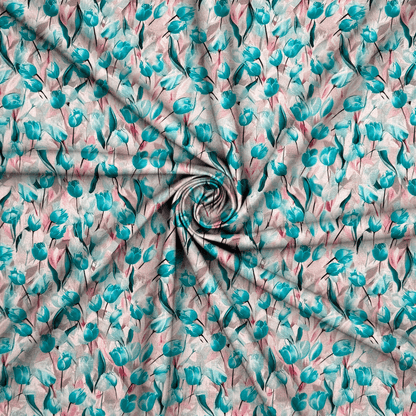 Viscose Printed Challis Des.2 3 - Ragland Fabrics