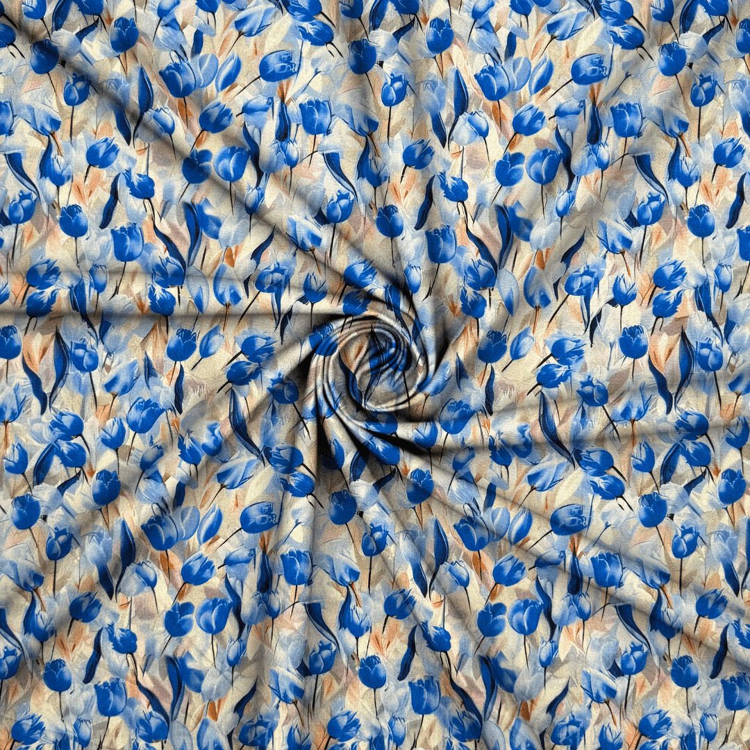 Viscose Printed Challis Des.2 4 - Ragland Fabrics