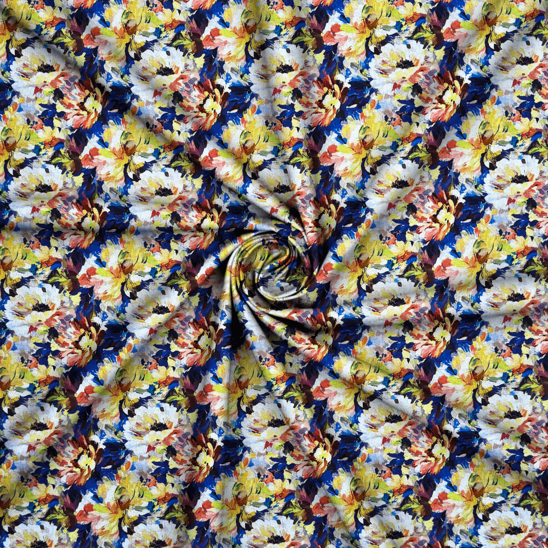 Viscose Printed Challis Des.4 1 - Ragland Fabrics