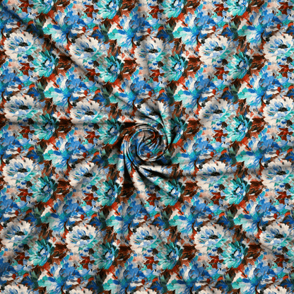 Viscose Printed Challis Des.4 2 - Ragland Fabrics