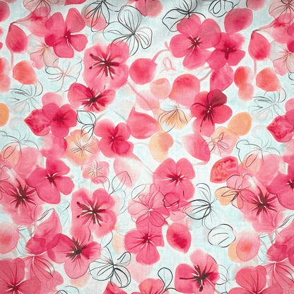 Viscose Printed Challis Des.6 1 - Ragland Fabrics