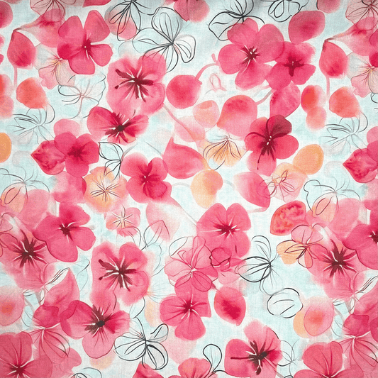 Viscose Printed Challis Des.6 1 - Ragland Fabrics