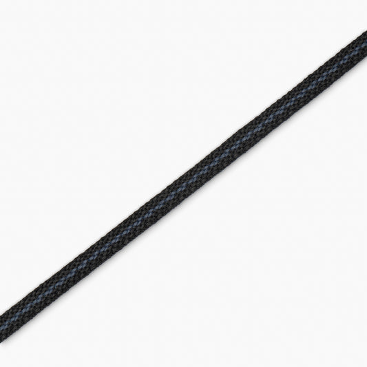 Draw Cord Flat 8mm Black & Blue (25met)
