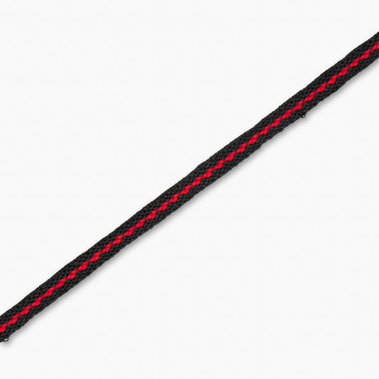 Draw Cord Flat 8mm Black & Red (25met)