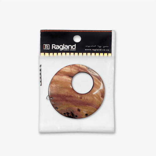 Designer Beads Large - Brown Round - Ragland Fabrics