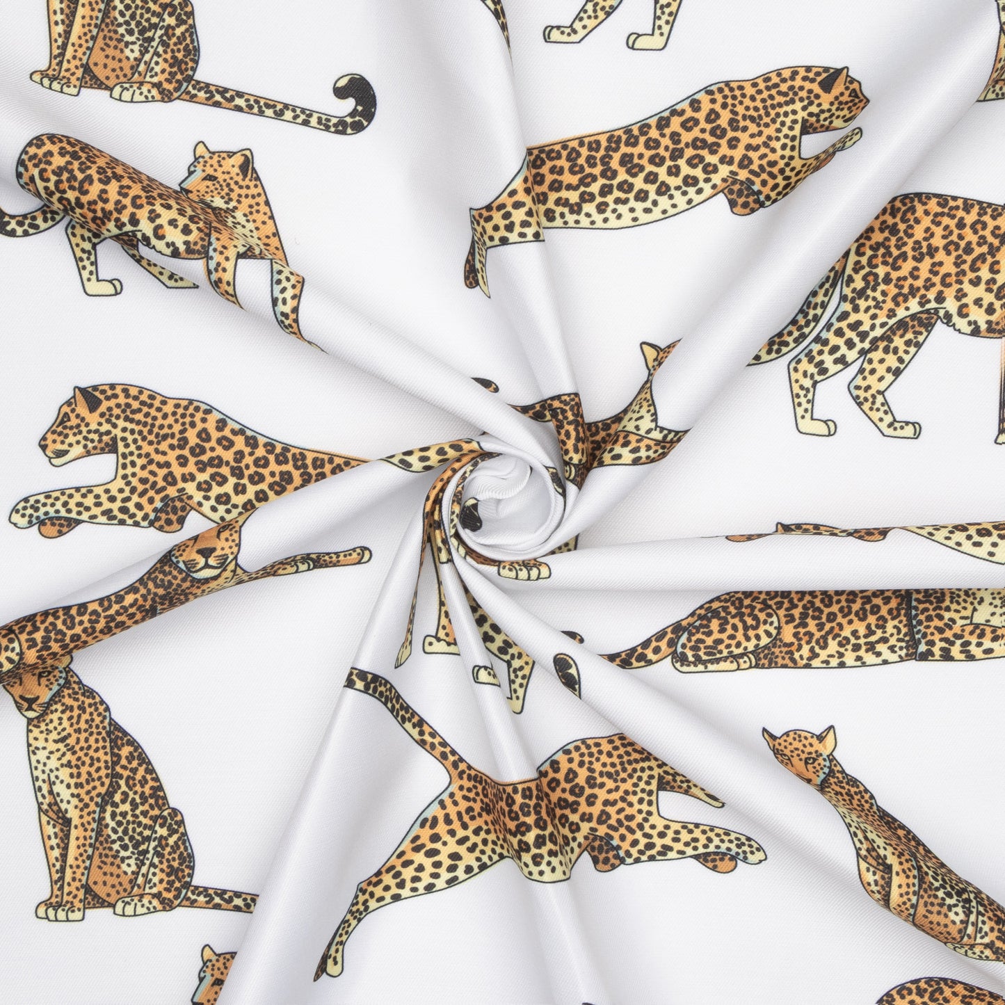 Eco Fabric Leopard White #2096