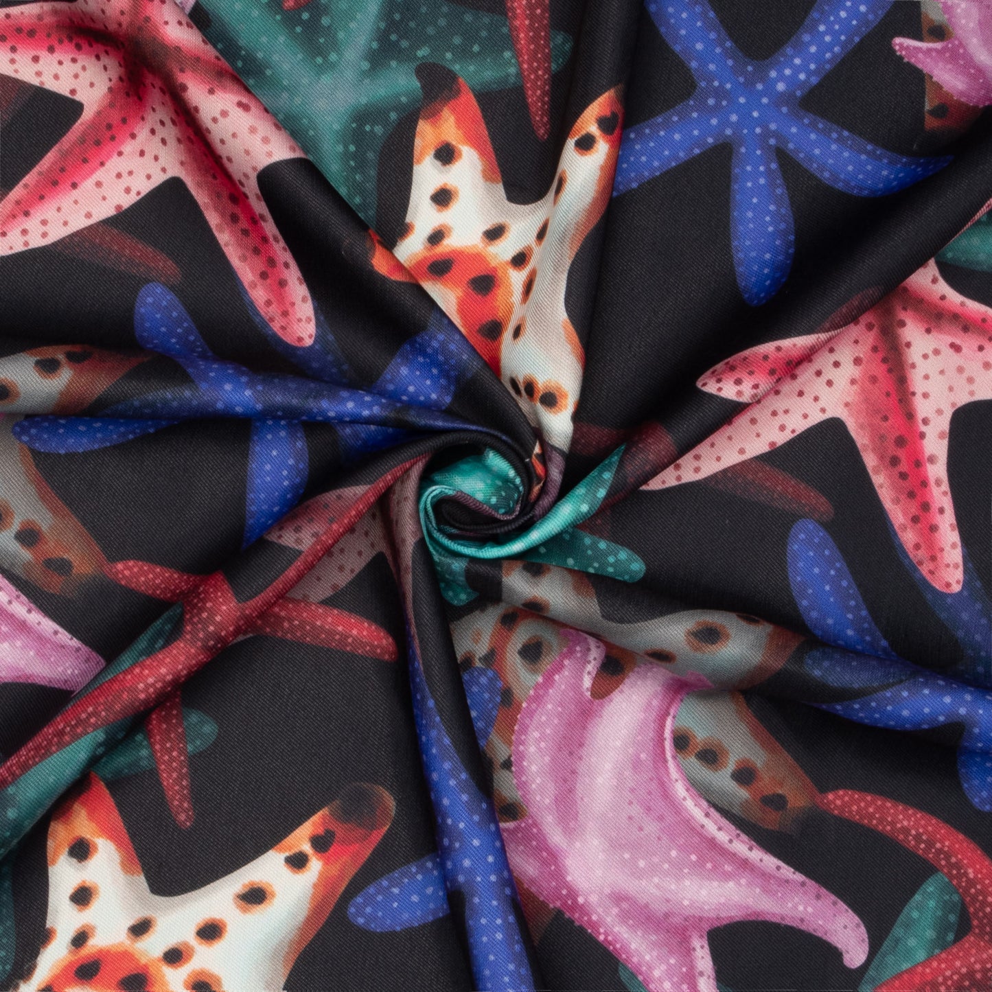 Eco Fabric Starfish Black #2102