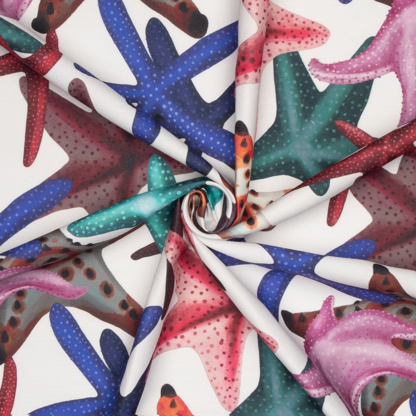 Eco Fabric Starfish White #2103