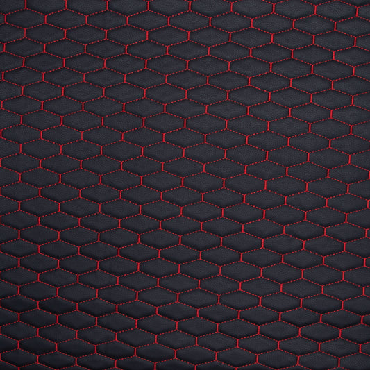 Automotive  Upholstery Bentley Red on Black