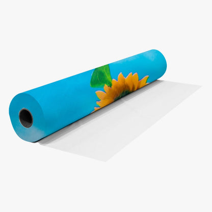 Printed PVC Table Cloth Blue Sunflower M - 033 - 15 - Ragland Fabrics