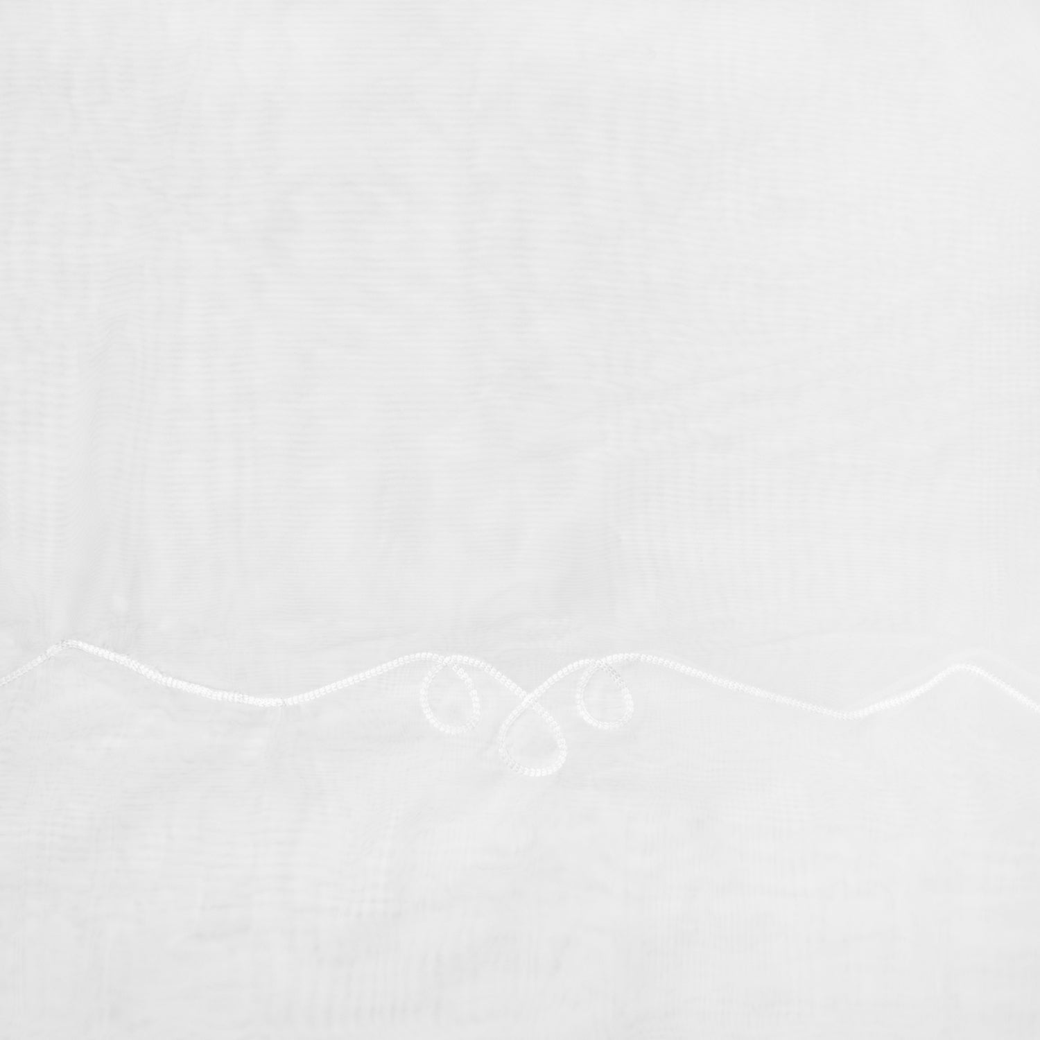Cornely Crushed Loopy Voile White 280cm - Ragland Fabrics