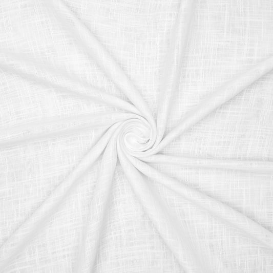 Whisper Sheer linen Voile Curtaining White