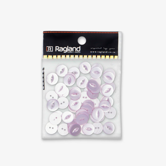 Buttons Fish Eye Baby Pink - 19mm