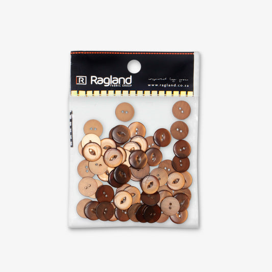 Buttons Fish Eye Copper - 19mm