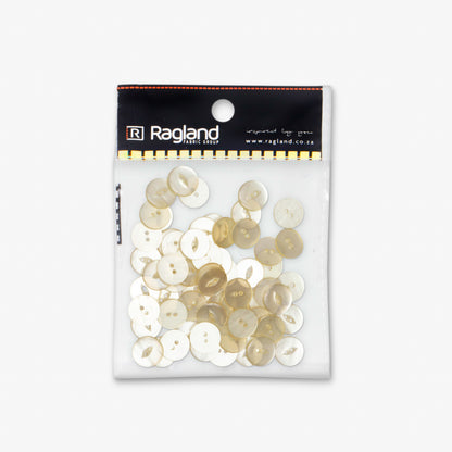 Buttons Fish Eye Lemon - 19mm - Ragland Fabrics