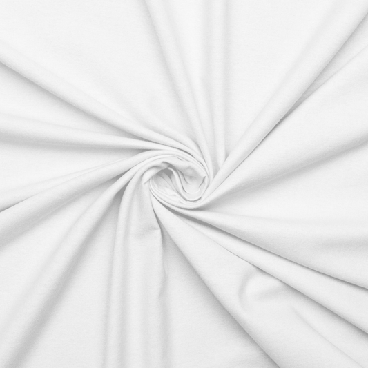 Flannel Plain White 140cm - Ragland Fabrics