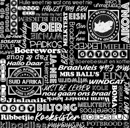 Printed Mini Matt Afrikaans Braai
