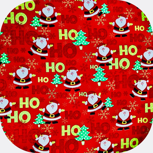 Christmas Printed Mini Matt Ho-Ho Red