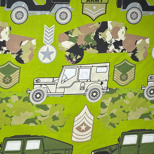 Sheeting Printed Cotton Army General 240cm - Discontinued - Ragland Fabrics