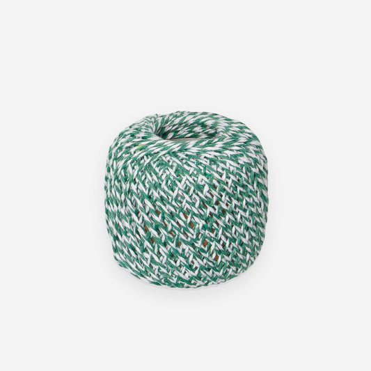 Bakers Twine / Macrame String 1mm Green/White