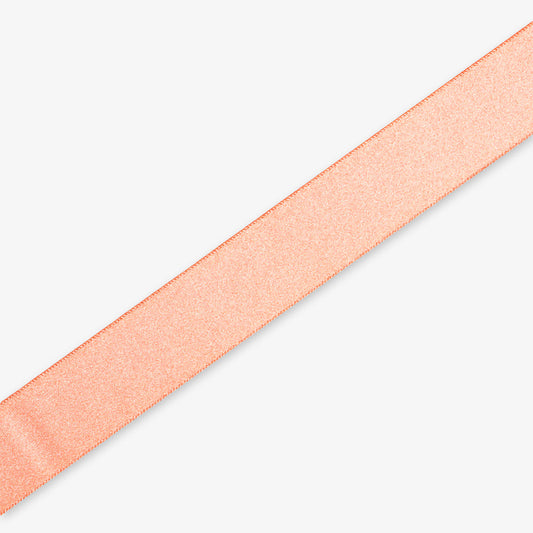 Satin Ribbon 25mm Peach (20met) - CLEARANCE