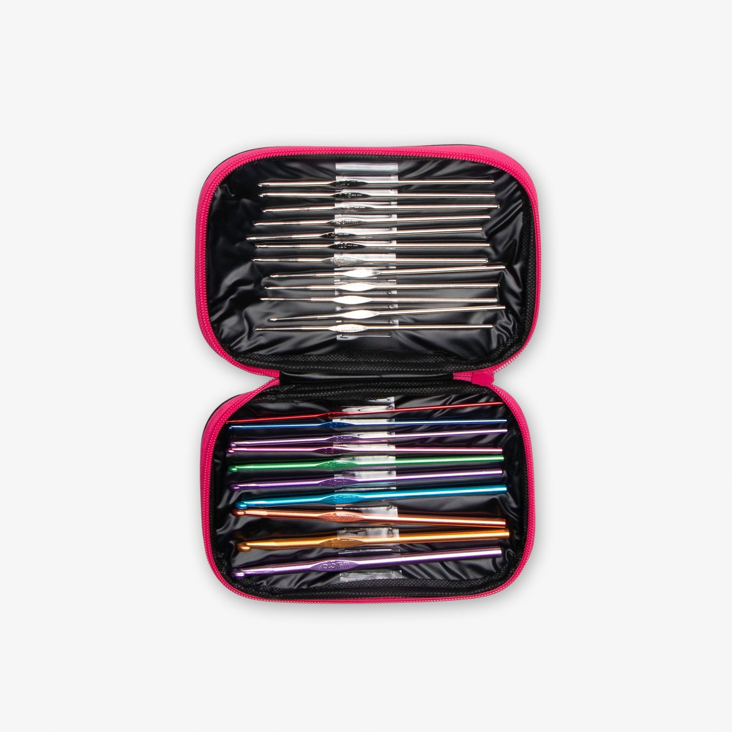 Crochet Hook Set - Pink Bag 100pcs