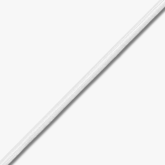 Hat Elastic WHITE (3.5mm) - Ragland Fabrics