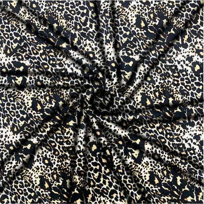 Printed Chiffon Leopard Print