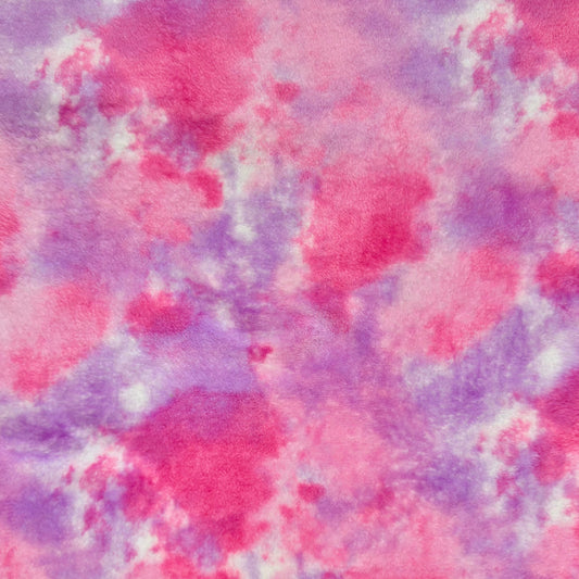 Printed Mongolian Fleece Candyfloss - Ragland Fabrics