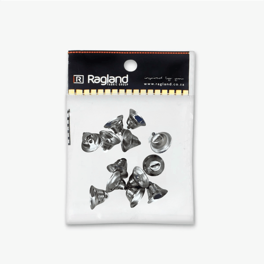 Liberty Bells Silver 20mm (14pcs) - Ragland Fabrics