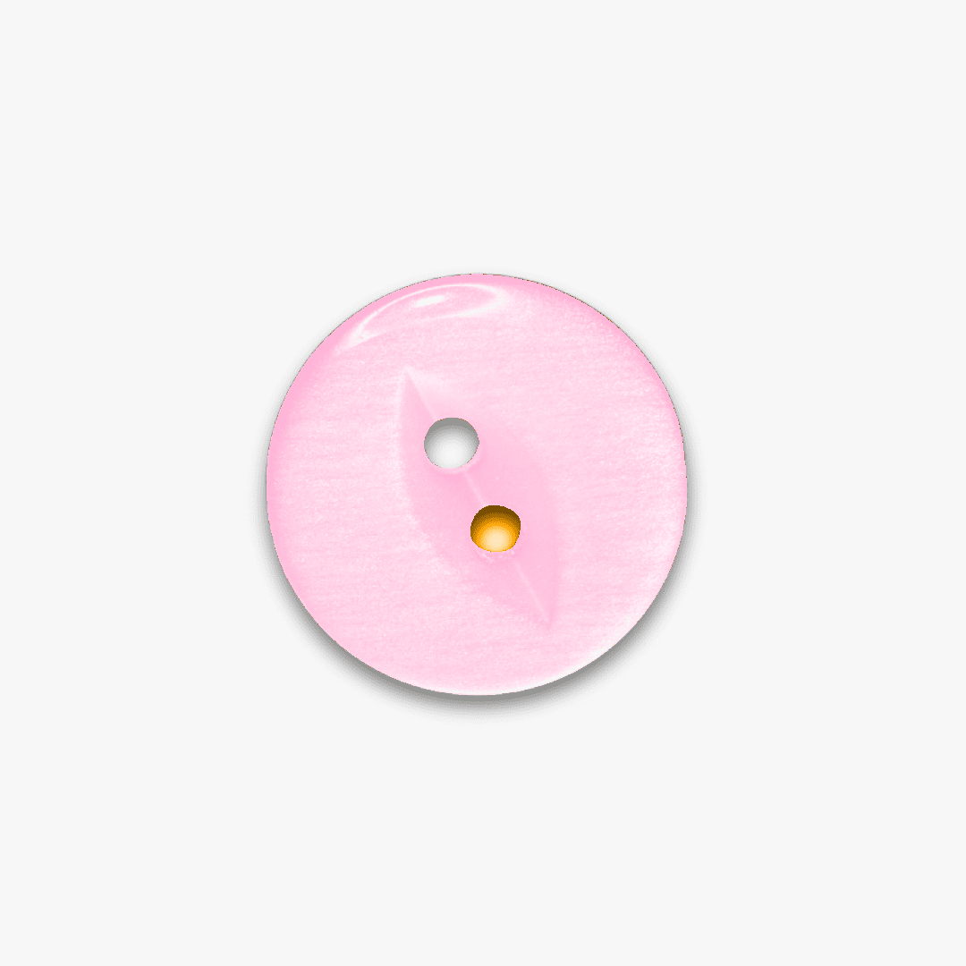 Buttons Fish Eye Baby Pink - 19mm - Ragland Fabrics