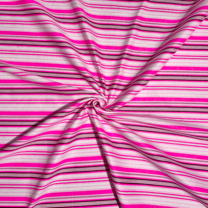 Flannel Brushed Cotton | Stripe Pink #3