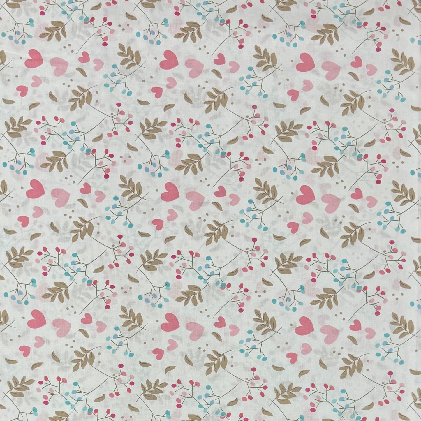Sheeting 100% Cotton Percale 240cm Summer Love - Ragland Fabrics