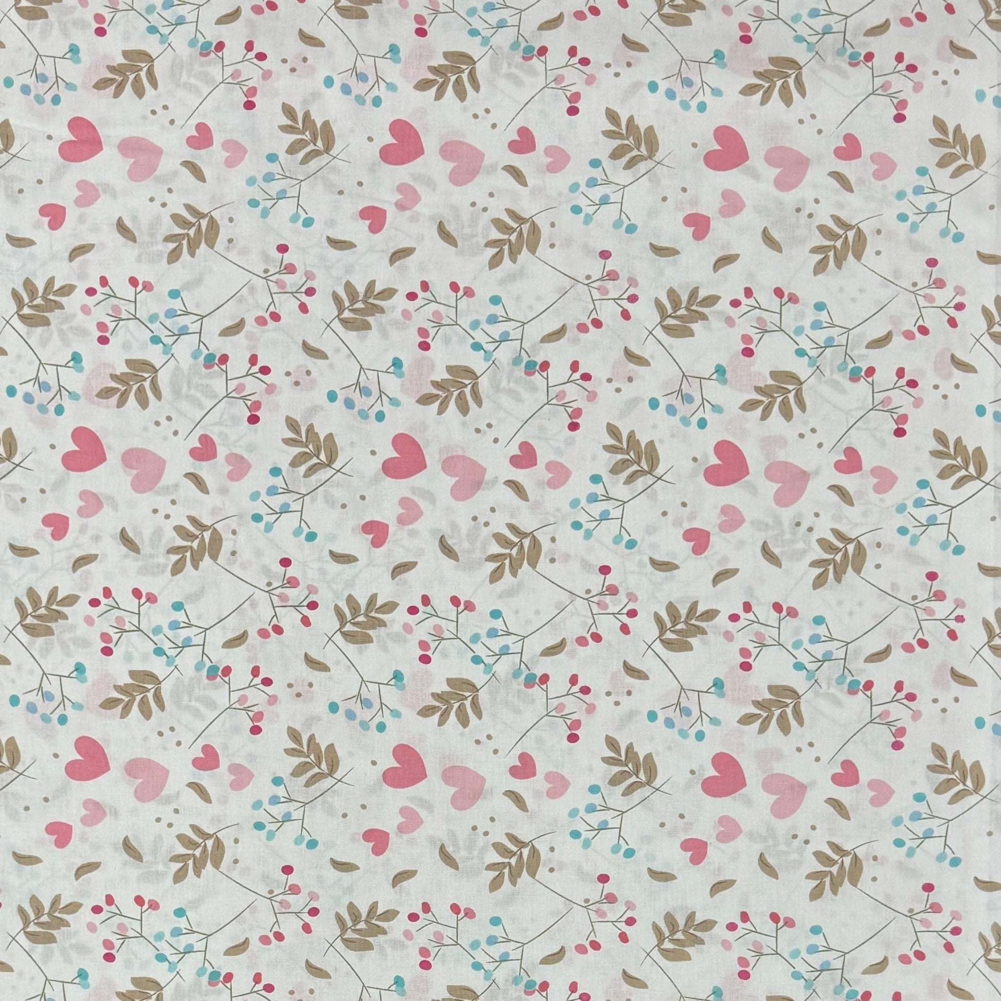 Sheeting 100% Cotton Percale 240cm Summer Love - Ragland Fabrics