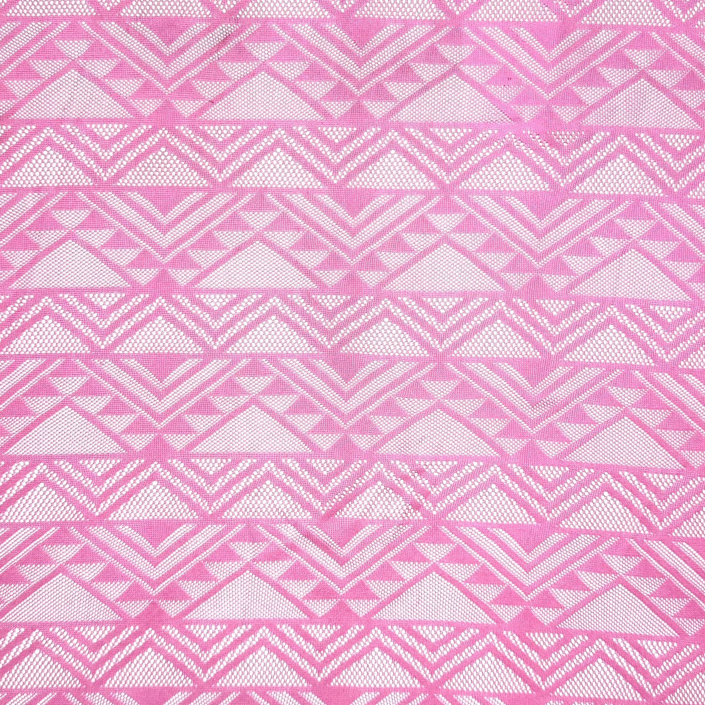 Lace Fabric - Geometric Pink