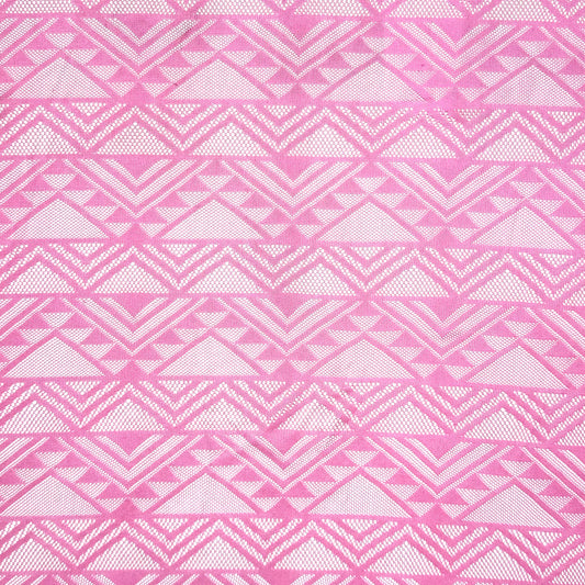 Lace Fabric - Geometric Pink