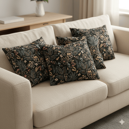 Printed Velvet Modern Floral - Ragland Fabrics