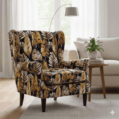 Printed Velvet Autum Leaf - Ragland Fabrics