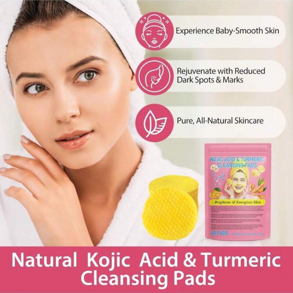 Turmeric Kojic Acid Exfoliating Cleansing Pads