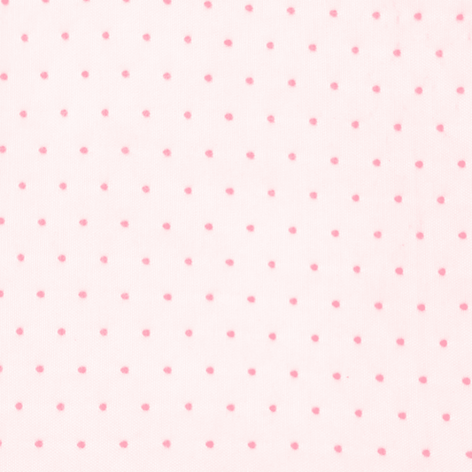 Lace Fabric Pink Dots - Discontinued - Ragland Fabrics