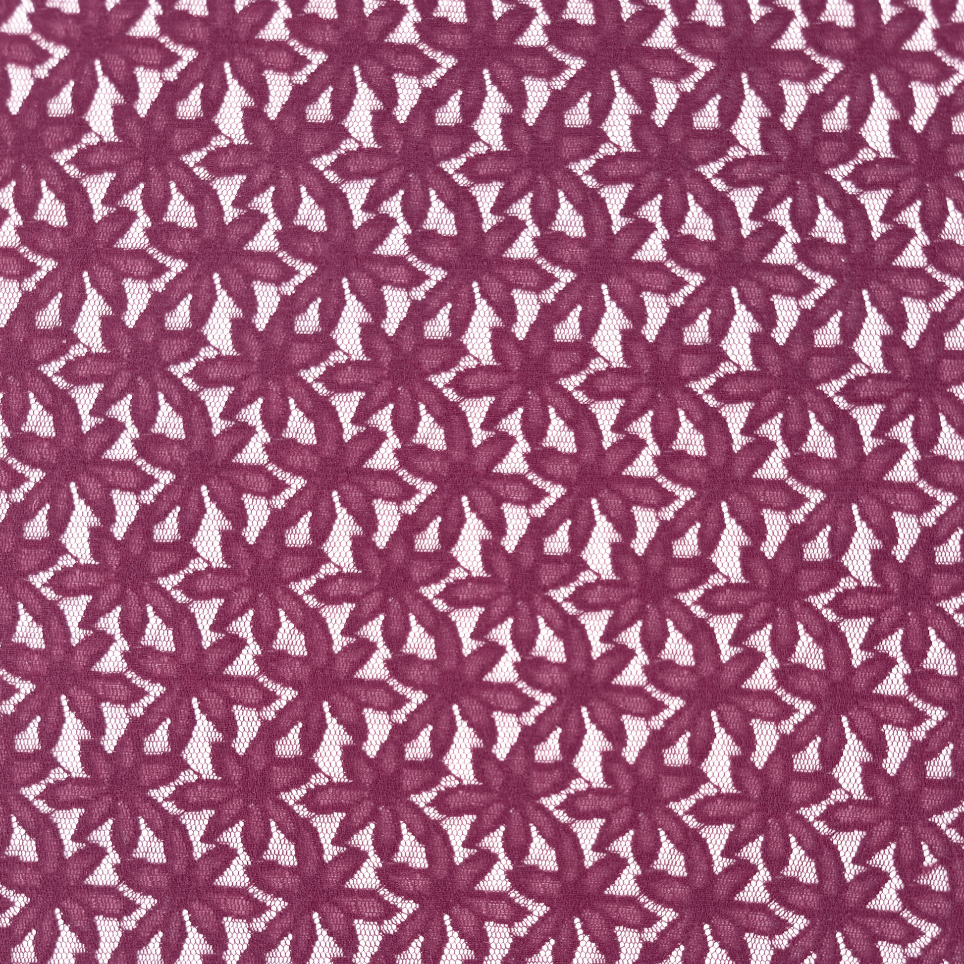 Lace Fabric Maroon Flower - Discontinued - Ragland Fabrics