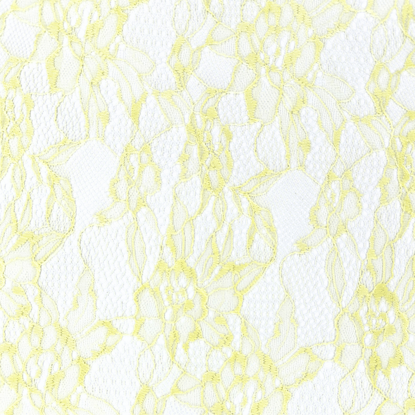 Lace Fabric Yellow Flower - Discontinued - Ragland Fabrics