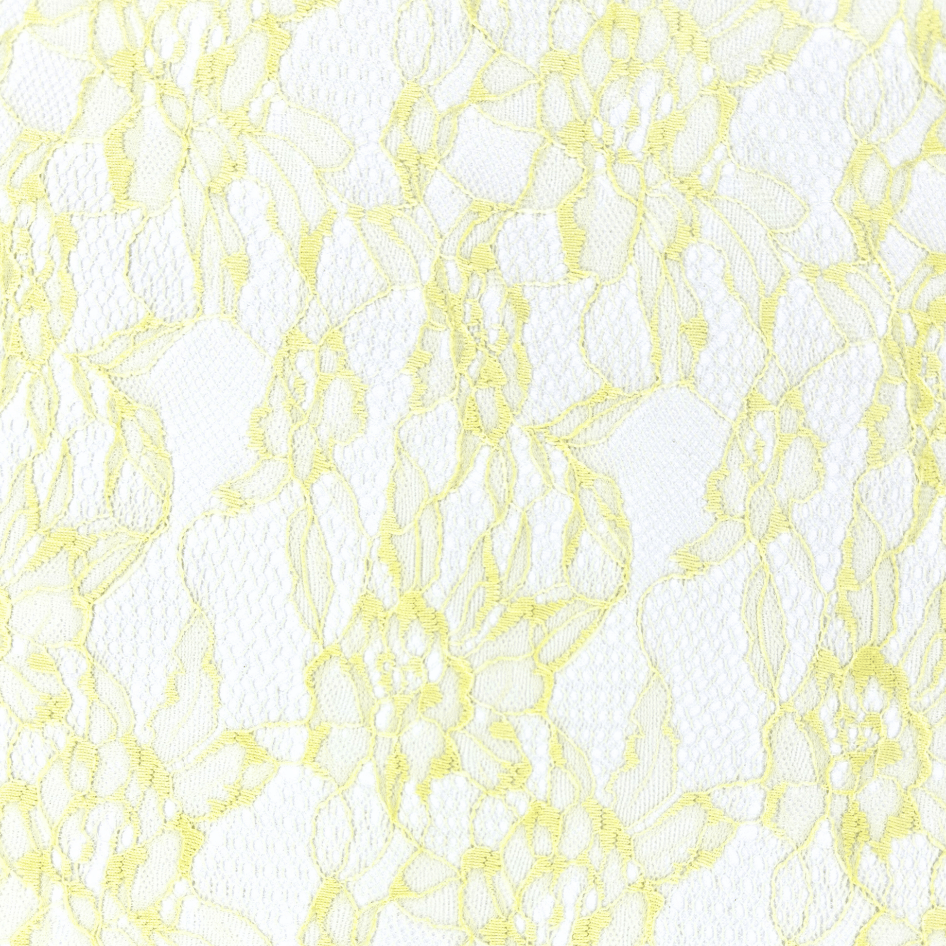Lace Fabric Yellow Flower - Discontinued - Ragland Fabrics
