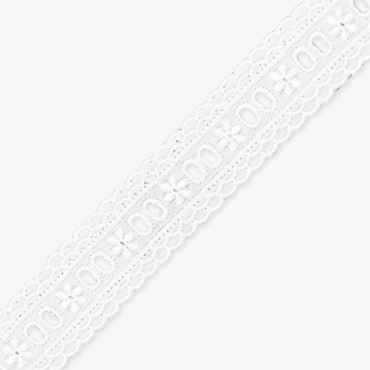 Lace Anglaise White NYA43A - Ragland Fabrics