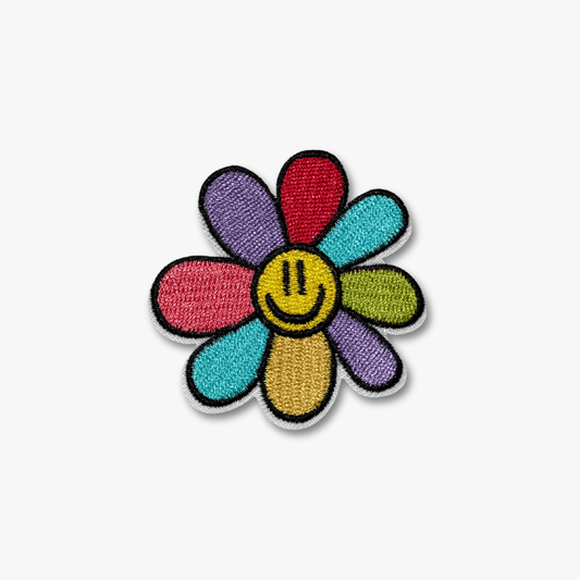 Motif Iron On Badge - FLOWER POWER - Ragland Fabrics