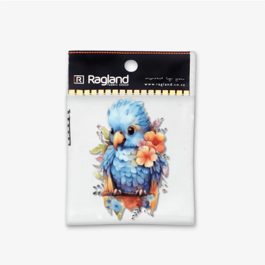 Motif Iron On Badge - Parrot 6.5cmx3.5cm - Ragland Fabrics