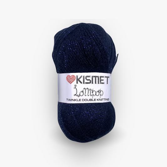 Lollipop Twinkle Dbl Knit Navy #29