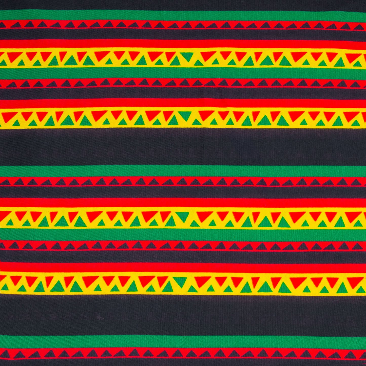 Cotton Knit Rasta Stripe Print